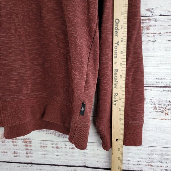 Ted Baker London Mens Size 5 Berks Quarter Zip Pullover Stand Collar Maroon Golf - Picture 3 of 8